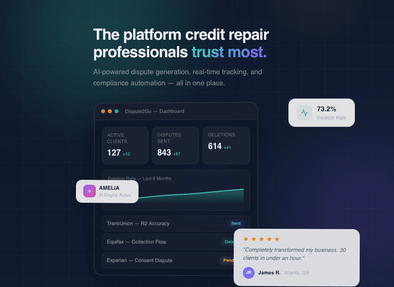Dispute2Go Dashboard
